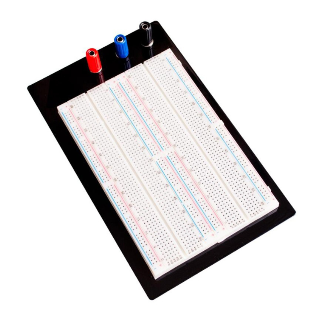 Protoboard 1660 Pontos Com Base Metal e Bornes – Eletrônica Fácil ...